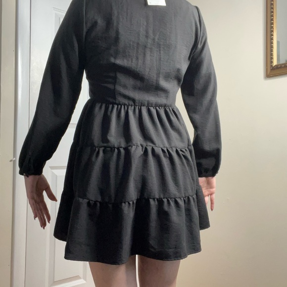 Zara Black Button-Down Flowy Dress - Picture 10 of 10